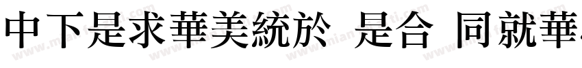 DFLiSong Lt HKSCSP U字体转换